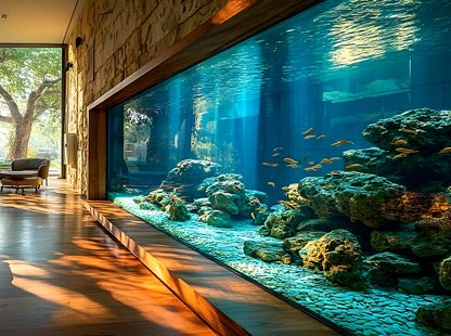 Manufacturer Design for Large Acrylic Aquariums in Homestays