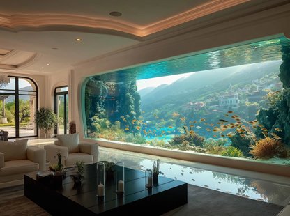 Acrylic partition fish tanks