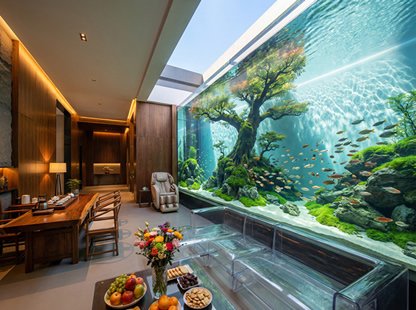 Custom Acrylic Aquarium Design