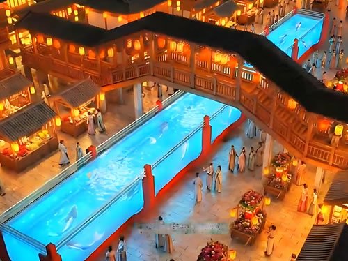 Custom Design for an Extra-Long Aerial Mermaid Performance Pool