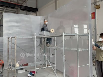 Production of 12 cm × 120 mm L-shaped Acrylic Sheets